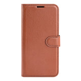 For-Samsung-Galaxy-A17-5G-/-A17-4G-Case-Litchi-Texture-Shockproof-Leather-Wallet-Phone-Cover-Brown