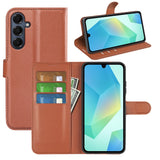 For-Samsung-Galaxy-A17-5G-/-A17-4G-Case-Litchi-Texture-Shockproof-Leather-Wallet-Phone-Cover-Brown