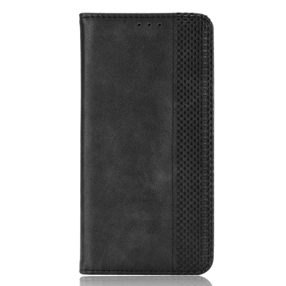 For-OnePlus-Nord-CE5-5G-/-Ace-5-Racing-5G-Leather-Case-Wallet-Stand-Retro-Texture-Phone-Cover-Black