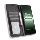 For-OnePlus-Nord-CE5-5G-/-Ace-5-Racing-5G-Leather-Case-Wallet-Stand-Retro-Texture-Phone-Cover-Black