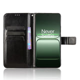 For-OnePlus-Nord-CE5-5G-/-Ace-5-Racing-5G-PU-Leather-Case-with-Strap-Crazy-Horse-Texture-Phone-Wallet-Cover-Black