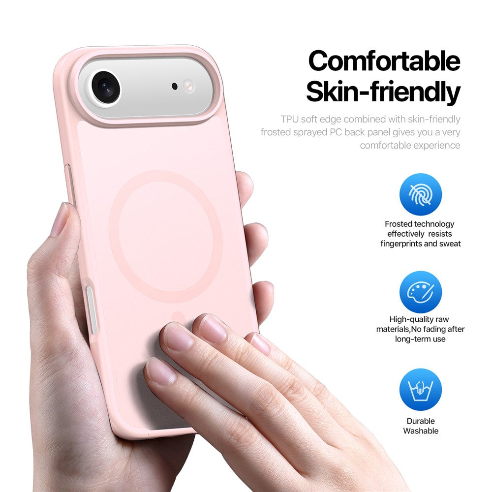 For-iPhone-Air-Case-DUX-DUCIS-Yind-Series-PC+TPU-Phone-Cover-Compatible-with-MagSafe-Light-Pink