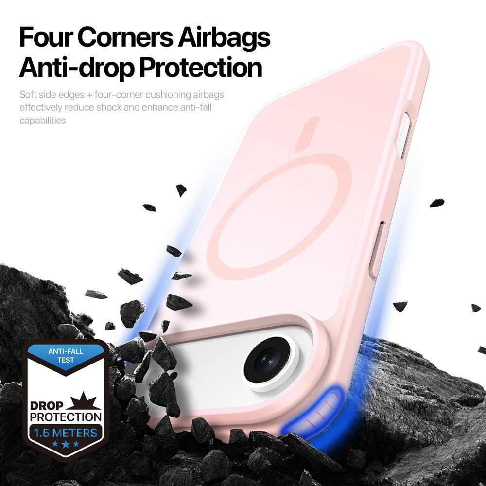 For-iPhone-Air-Case-DUX-DUCIS-Yind-Series-PC+TPU-Phone-Cover-Compatible-with-MagSafe-Light-Pink