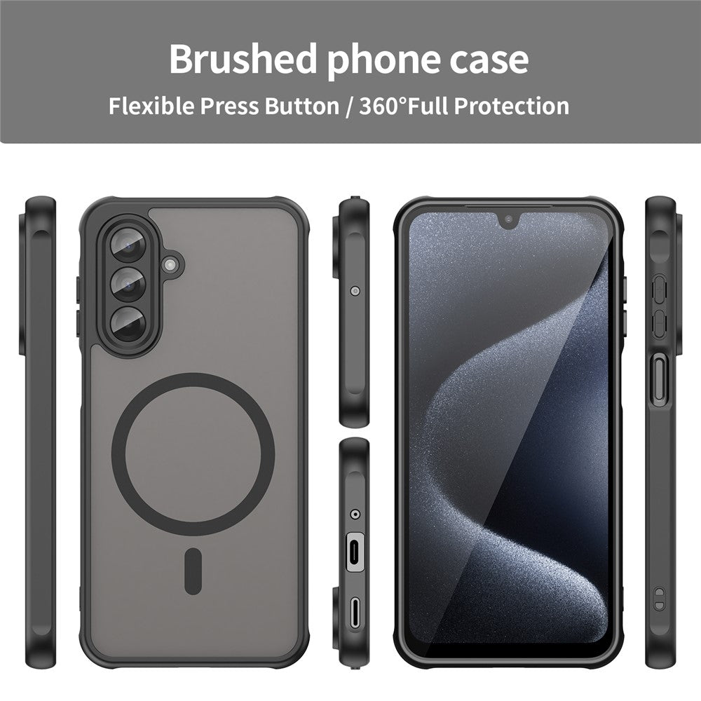 For-Samsung-Galaxy-A17-5G-/-A17-4G-Case-Compatible-with-MagSafe-Anti-Drop-PC-+-TPU-Phone-Cover-Black