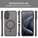 For-Samsung-Galaxy-A17-5G-/-A17-4G-Case-Compatible-with-MagSafe-Anti-Drop-PC-+-TPU-Phone-Cover-Black