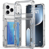 For-iPhone-17-Pro-Clear-Case-PC-+-TPU-Phone-Cover-Card-Holder-Kickstand-Transparent