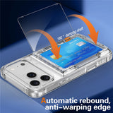 For-iPhone-17-Pro-Clear-Case-PC-+-TPU-Phone-Cover-Card-Holder-Kickstand-Transparent