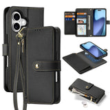 For-iPhone-17-Case-DUX-DUCIS-Lawa-Series-Detachable-Magnetic-Cowhide-Leather-Cover-Zipper-Wallet-Black
