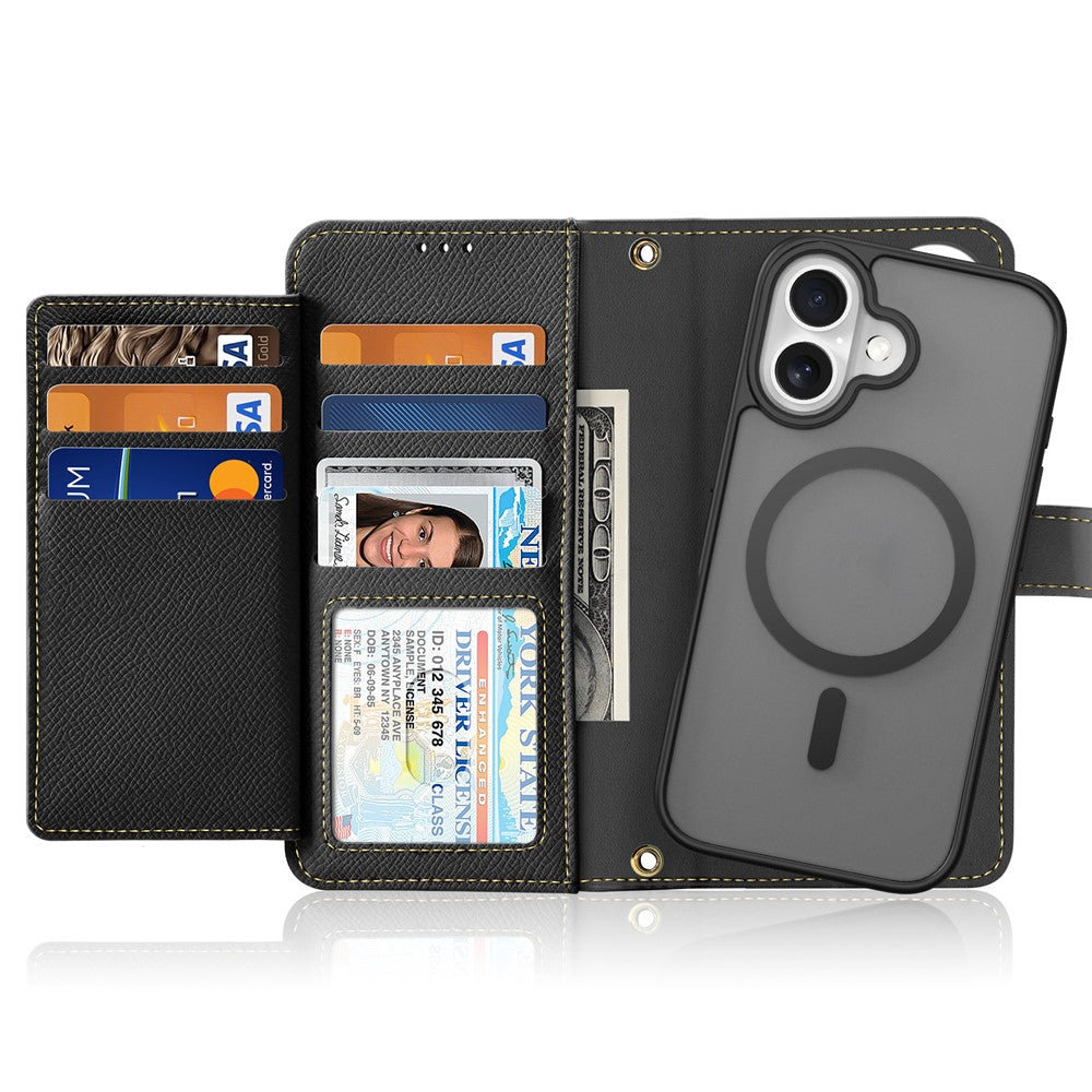 For-iPhone-17-Case-DUX-DUCIS-Lawa-Series-Detachable-Magnetic-Cowhide-Leather-Cover-Zipper-Wallet-Black