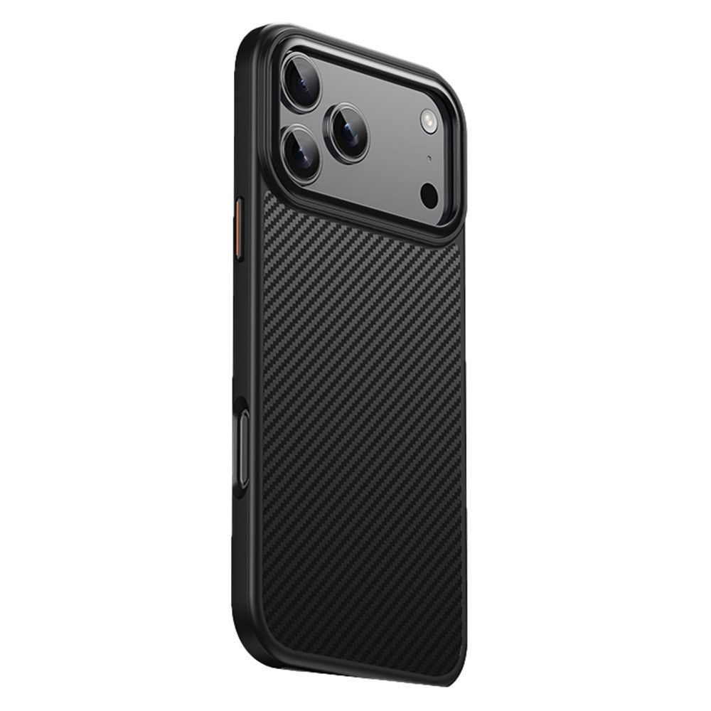 For-iPhone-17-Pro-Max-Magnetic-Case-Compatible-with-MagSafe-Carbon-Fiber-Texture-PC-+-TPU-Cover-Black