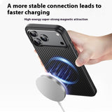 For-iPhone-17-Pro-Max-Magnetic-Case-Compatible-with-MagSafe-Carbon-Fiber-Texture-PC-+-TPU-Cover-Black