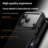 For-iPhone-17-Pro-Max-Magnetic-Case-Compatible-with-MagSafe-Carbon-Fiber-Texture-PC-+-TPU-Cover-Black