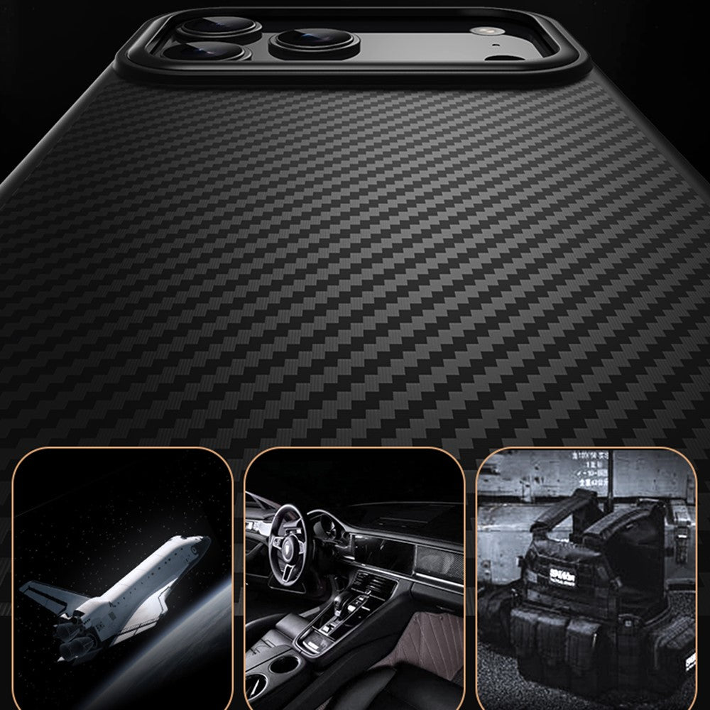 For-iPhone-17-Pro-Max-Magnetic-Case-Compatible-with-MagSafe-Carbon-Fiber-Texture-PC-+-TPU-Cover-Black