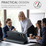 For-Samsung-Galaxy-Z-Fold7-5G-Case-CASEME-023-Series-RFID-Blocking-Leather-Wallet-Stand-Phone-Cover-Black