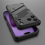 For-iPhone-17-Pro-Max-Case-PC-+-TPU-Shockproof-Phone-Cover-with-Kickstand-Black