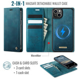For-iPhone-15-Case-CASEME-C49-Compatible-with-MagSafe-RFID-Blocking-Detachable-Wallet-Leather-Phone-Cover-Green