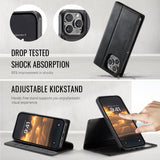 For-iPhone-15-Pro-Case-CASEME-C49-Compatible-with-MagSafe-RFID-Blocking-Detachable-Wallet-Leather-Phone-Cover-Black
