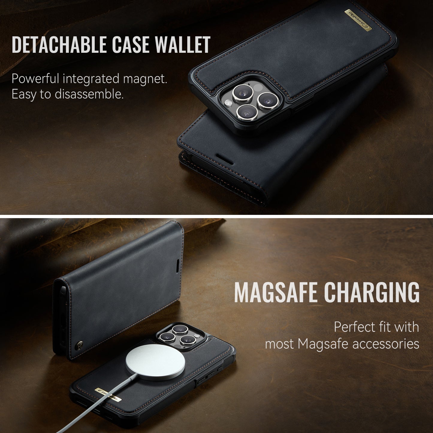 For-iPhone-15-Pro-Case-CASEME-C49-Compatible-with-MagSafe-RFID-Blocking-Detachable-Wallet-Leather-Phone-Cover-Black