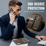 For-iPhone-16-Pro-Case-CASEME-C49-Compatible-with-MagSafe-RFID-Blocking-Detachable-Wallet-Leather-Phone-Cover-Coffee