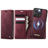For-iPhone-16-Pro-Case-CASEME-C49-Compatible-with-MagSafe-RFID-Blocking-Detachable-Wallet-Leather-Phone-Cover-Red