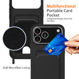 For-iPhone-17-Pro-Max-Case-Liquid-Silicone-Card-Holder-Back-Phone-Cover-with-Lanyard-Black