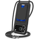 For-iPhone-17-Pro-Case-Liquid-Silicone-Card-Holder-Back-Phone-Cover-with-Lanyard-Black