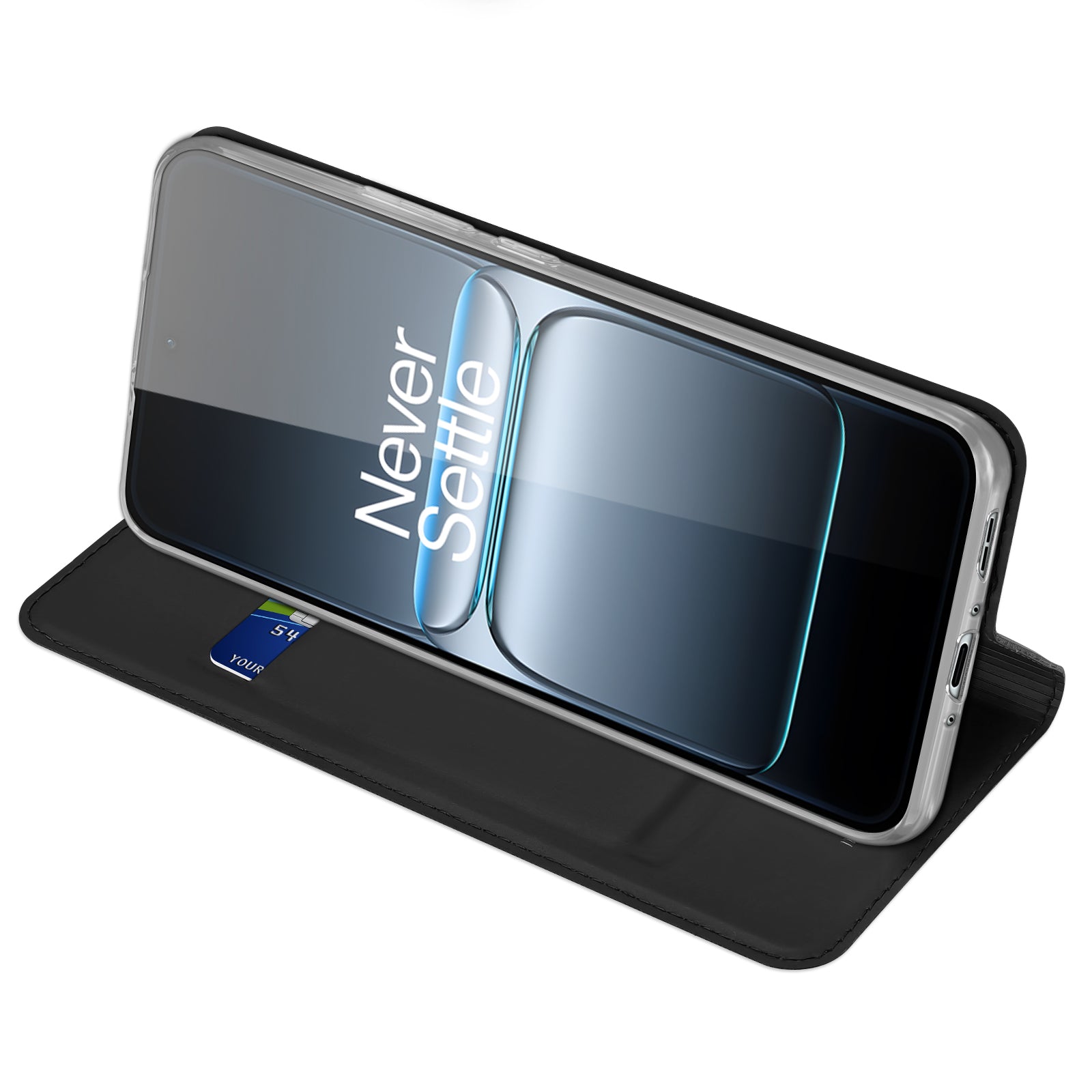 For-OnePlus-Ace-5-Ultra-5G-/-OnePlus-Nord-5-5G-Case-DUX-DUCIS-Skin-Pro-Series-Leather-Stand-Cover-Card-Holder-Black