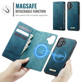 For-iPhone-16-Case-CASEME-C49-Compatible-with-MagSafe-RFID-Blocking-Detachable-Wallet-Leather-Phone-Cover-Green