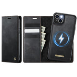 For-iPhone-13-6.1-inch-Case-CASEME-C49-Compatible-with-MagSafe-RFID-Blocking-Detachable-Wallet-Leather-Phone-Cover-Black