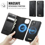 For-iPhone-13-6.1-inch-Case-CASEME-C49-Compatible-with-MagSafe-RFID-Blocking-Detachable-Wallet-Leather-Phone-Cover-Black