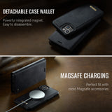 For-iPhone-13-6.1-inch-Case-CASEME-C49-Compatible-with-MagSafe-RFID-Blocking-Detachable-Wallet-Leather-Phone-Cover-Black