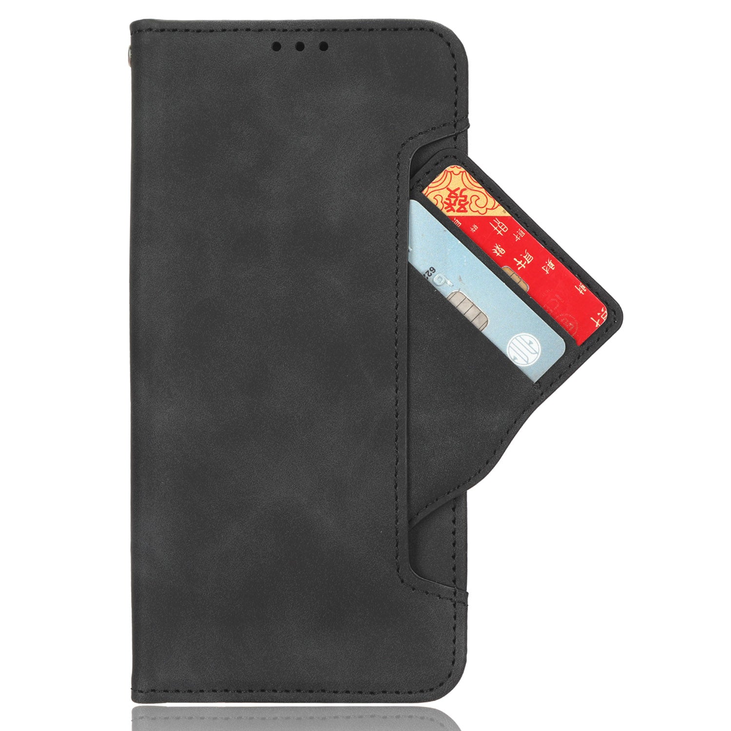 For-Motorola-Moto-G86-Power-5G-Leather-Case-Phone-Wallet-Cover-with-Multiple-Card-Slots-Black