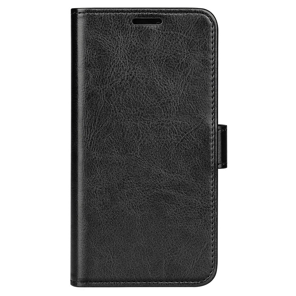 For-Samsung-Galaxy-S23-PU-Leather-Stand-Wallet-Case-Crazy-Horse-Texture-Folio-Flip-Anti-scratch-Phone-Cover-Black