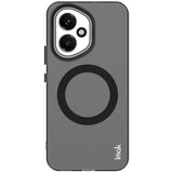 IMAK-For-Honor-400-5G-(Global)-Case-Compatible-with-MagSafe-PC-+-TPU-Protective-Phone-Back-Cover-Black