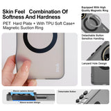 IMAK-For-Honor-400-5G-(Global)-Case-Compatible-with-MagSafe-PC-+-TPU-Protective-Phone-Back-Cover-Black