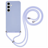 For-Samsung-Galaxy-S25-FE-Case-Flexible-TPU-Fiber-Lining-Anti-Shock-Crossbody-Phone-Cover-Light-Purple