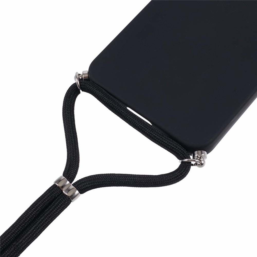 For-Samsung-Galaxy-S25-FE-Case-Flexible-TPU-Fiber-Lining-Anti-Shock-Crossbody-Phone-Cover-Black