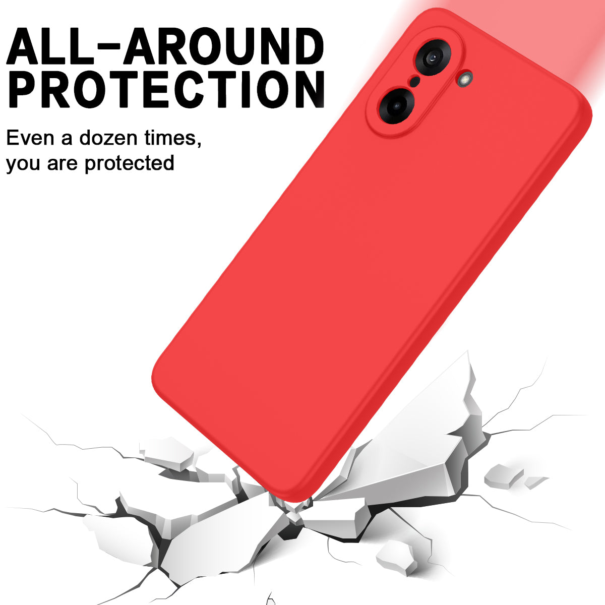 For-OnePlus-Nord-CE5-5G-Liquid-Silicone-Case-Phone-Back-Cover-with-Hand-Strap-Red