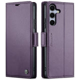 For-Samsung-Galaxy-S25-FE-Case-CASEME-023-Series-RFID-Blocking-Glossy-Stand-Phone-Cover-Purple