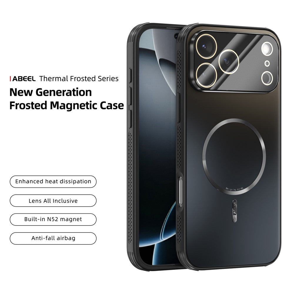 ABEEL-For-iPhone-17-Pro-Max-Magnetic-Case-TPU-PC-Cooling-Matte-Phone-Back-Cover-with-Lens-Film-Black