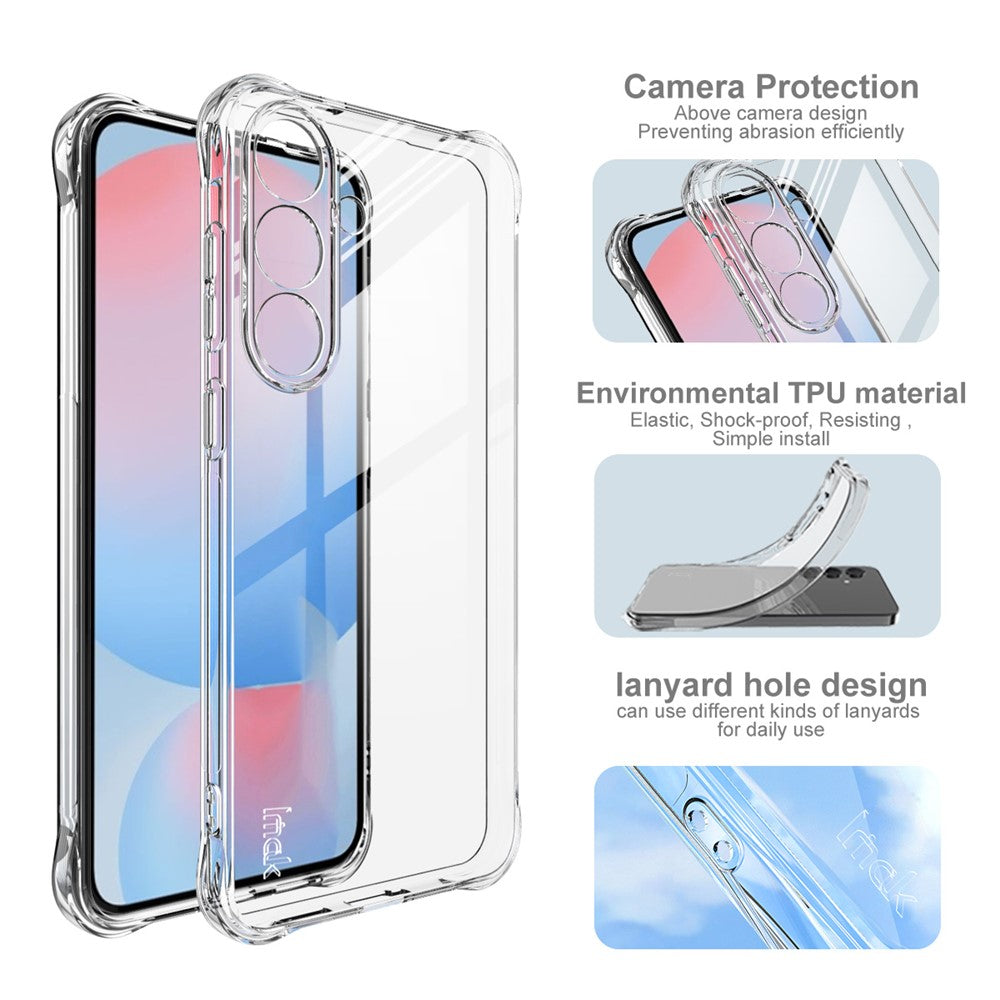 IMAK-For-Samsung-Galaxy-S25-FE-Case-TPU-Phone-Cover-Airbag-Shockproof-Protection-Transparent
