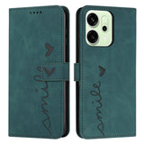For-Oppo-Reno14-5G-(Global)-/-Oppo-Reno14-F-5G-/-Oppo-Reno14-5G-(China)-Stand-Case-PU-Leather-Phone-Cover-Imprinted-Heart-Pattern-Green