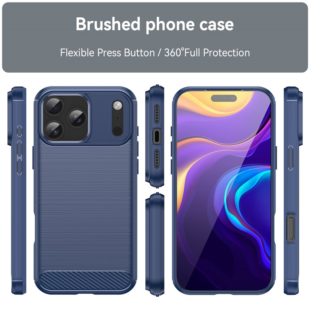 For-iPhone-17-Pro-Max-Case-Protective-Phone-Cover-Carbon-Fiber-Texture-Brushed-Blue