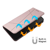 For-Samsung-Galaxy-A17-5G-/-A17-4G-/-A26-5G-/-A16-5G-/-A16-4G-Wallet-Case-Line-Imprinted-Leather-Stand-Phone-Cover-with-Wrist-Strap-Rose-Gold