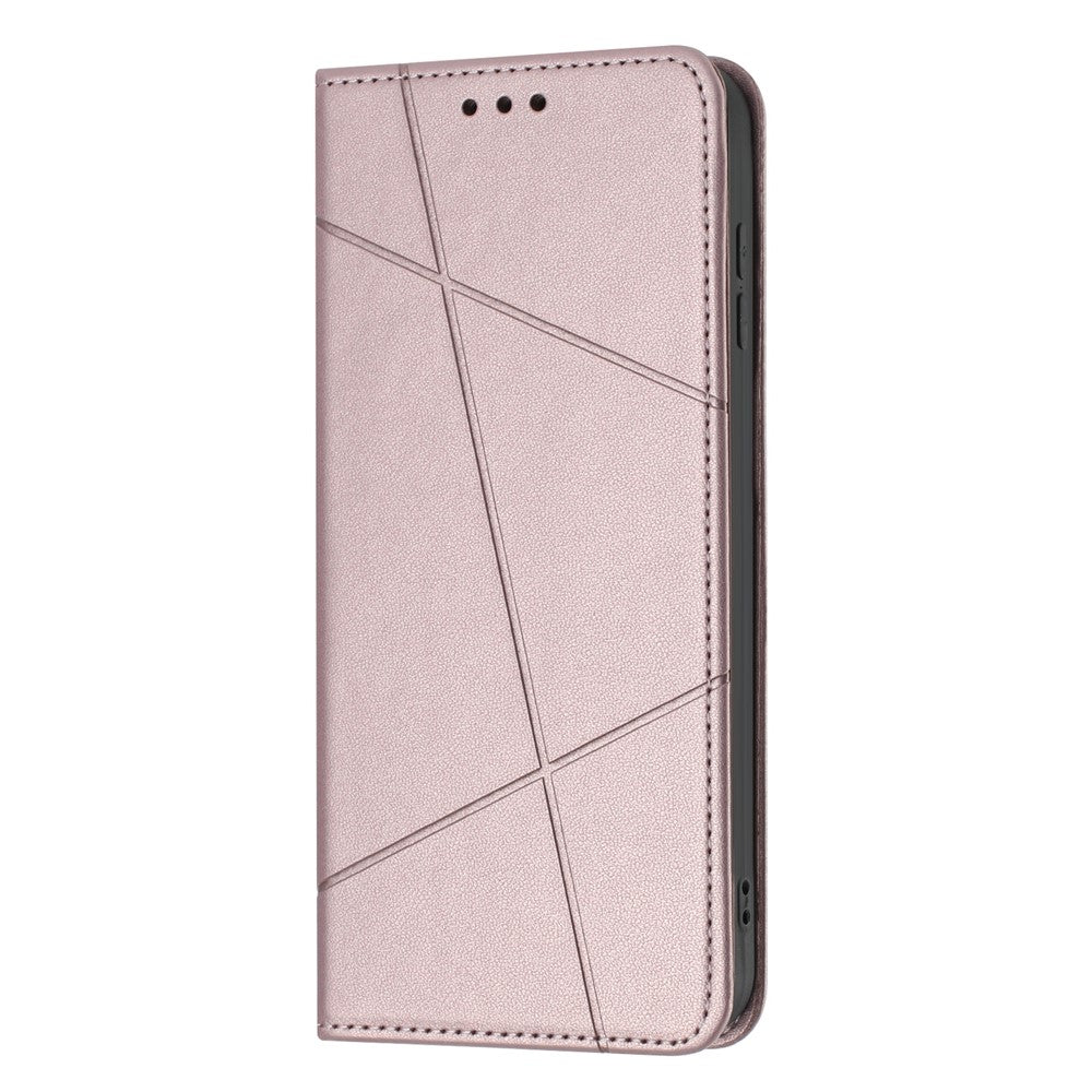 For-Samsung-Galaxy-A17-5G-/-A17-4G-/-A26-5G-/-A16-5G-/-A16-4G-Wallet-Case-Line-Imprinted-Leather-Stand-Phone-Cover-with-Wrist-Strap-Rose-Gold