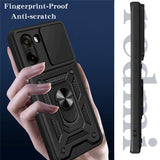 For-OnePlus-Nord-CE5-5G-Case-with-Slide-Camera-Lid-PC-+-TPU-Kickstand-Phone-Cover-Black