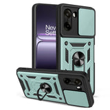 For-OnePlus-Nord-CE5-5G-Case-with-Slide-Camera-Lid-PC-+-TPU-Kickstand-Phone-Cover-Green