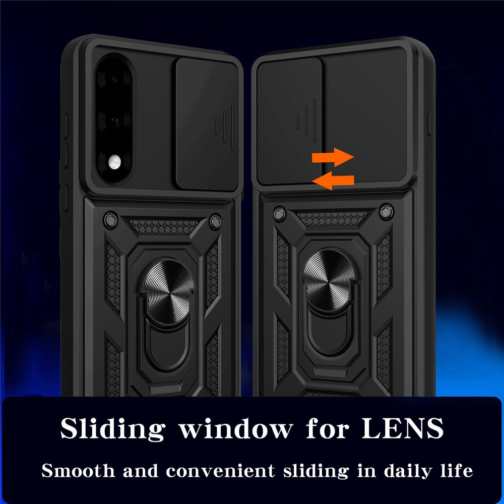 For-OnePlus-Nord-5-5G-Case-with-Slide-Camera-Lid-PC-+-TPU-Kickstand-Phone-Cover-Black