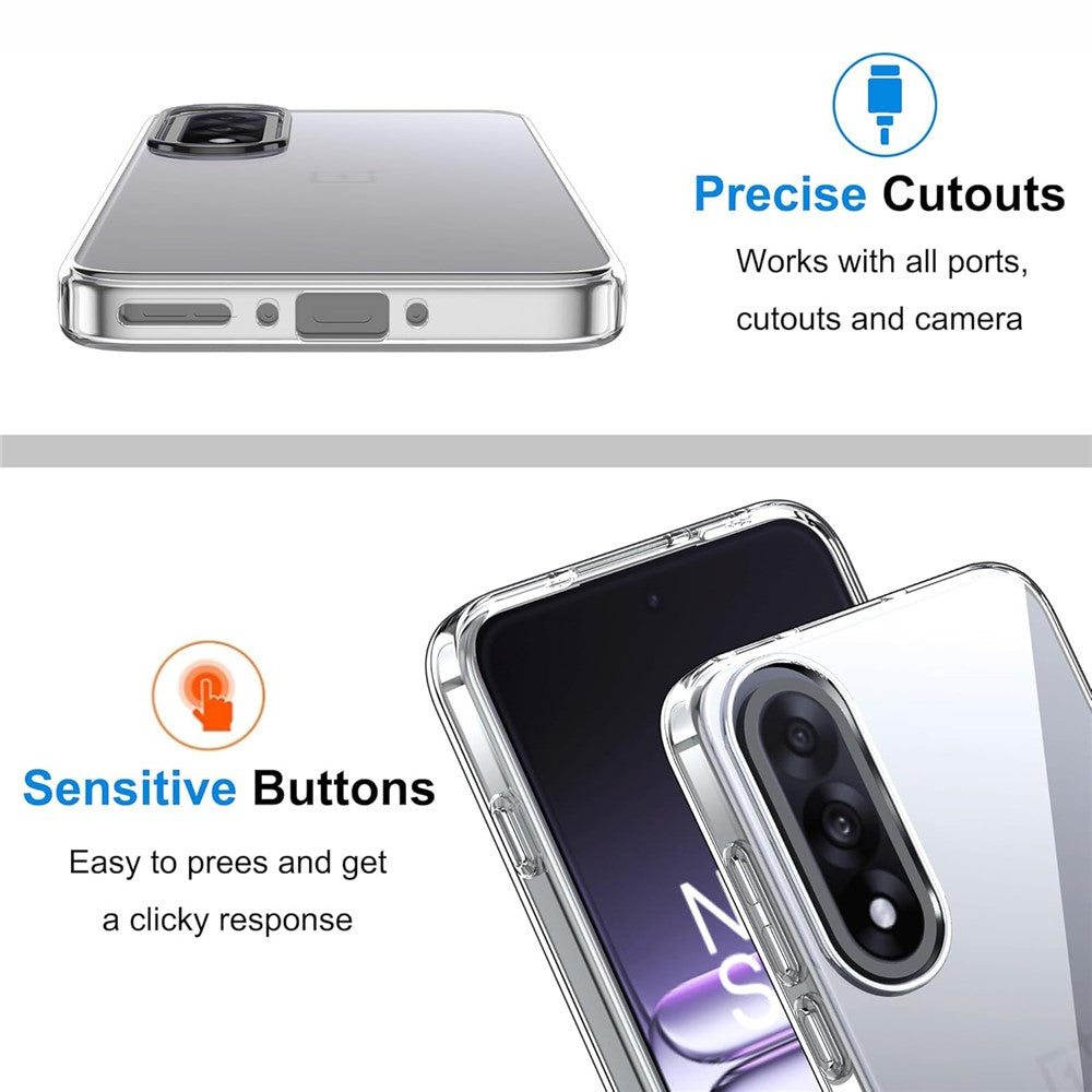 For-OnePlus-Nord-5-5G-Case-Anti-Fingerprint-Crystal-Clear-TPU-Phone-Cover