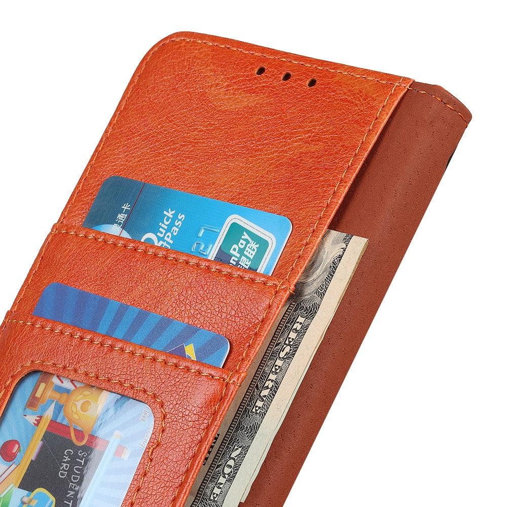 For-OnePlus-Nord-CE5-5G-Case-Nappa-Texture-Split-Leather-Wallet-Phone-Cover-Orange
